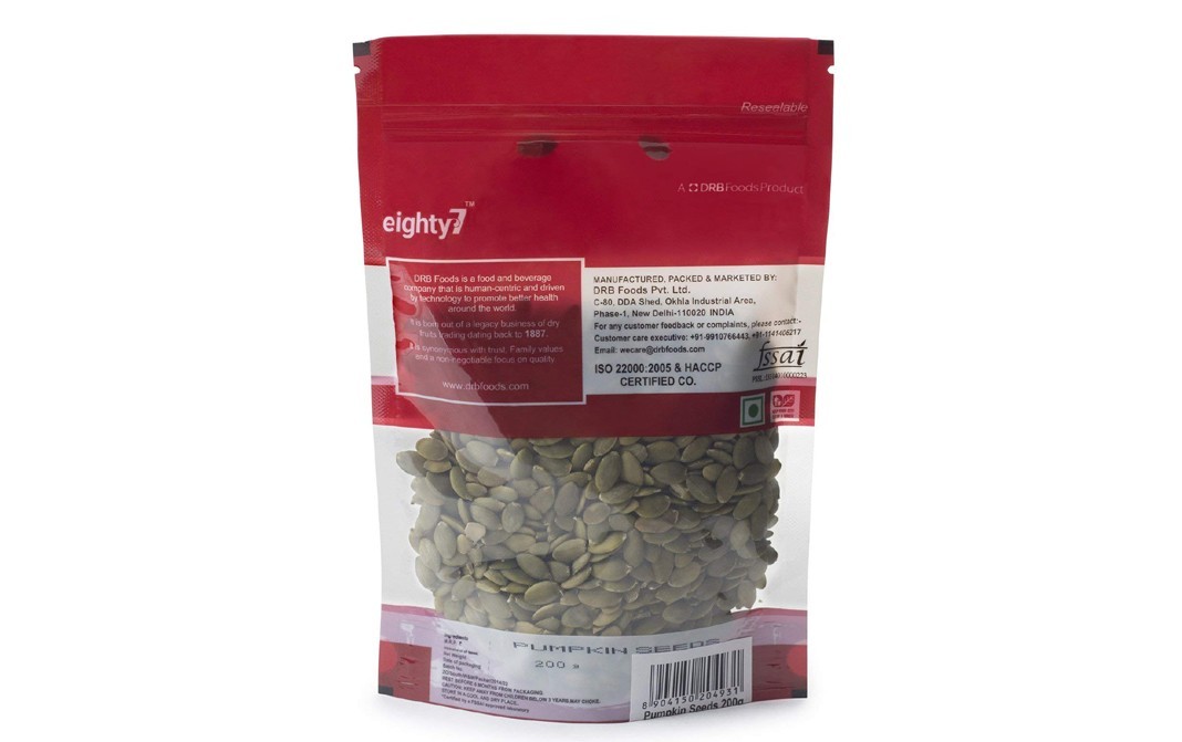 Eighty7 Pumpkin Seeds    Pack  200 grams